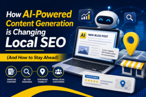 AI content generation local SEO